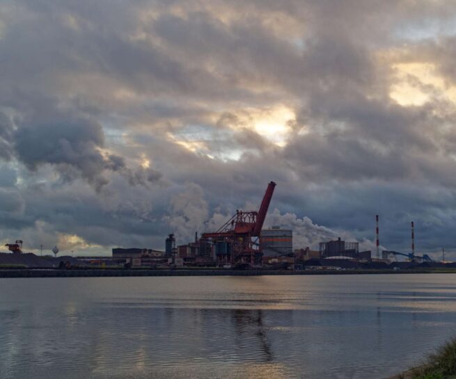 River or lake on a cloudy day photograph by EsäLAB, Digue du Breake, Dunkerk, 2023