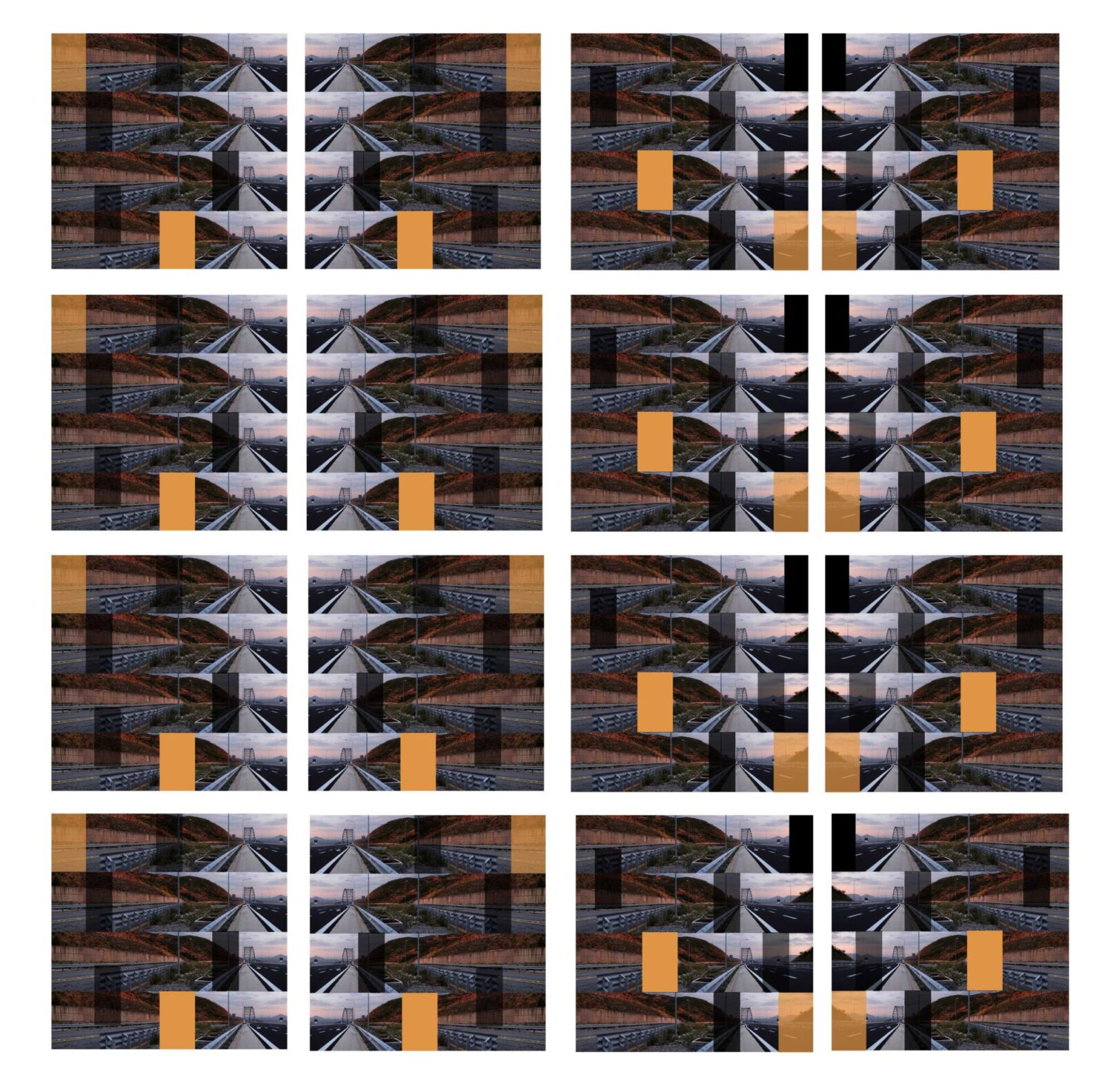 kaleidoscope effect of a public highway by Anna Maria Hadjistephanou, experimental Routes, 2024
