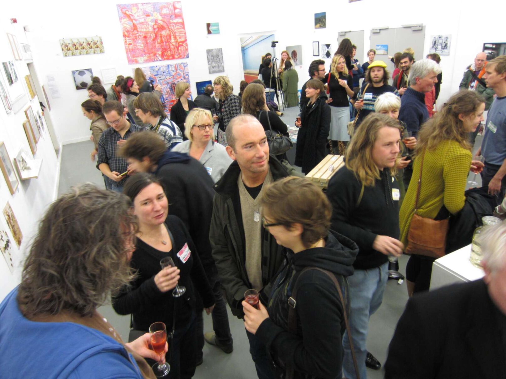 people in an exhibition